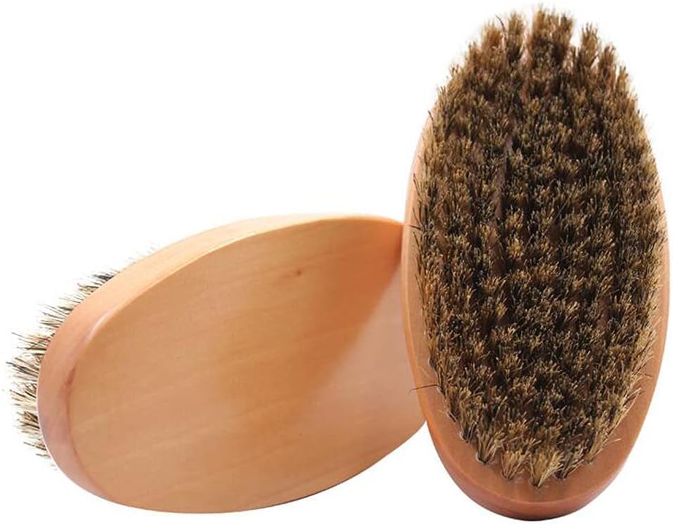 Wooden Boar Bristle Beard Brush